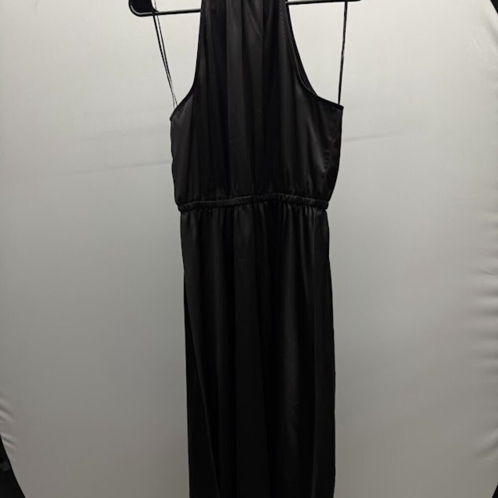 Adyson Parker Black Halter Midi Dress